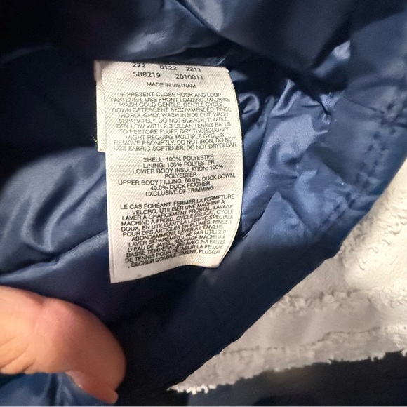 Columbia Kids Navy and Light Blue Puffer Jacket - Picture 6 of 7